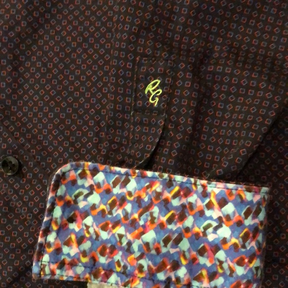 Vintage Men’s Robert Graham Purple/Black W Cubes - Picture 3 of 8